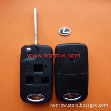 Lexus 3 button modified folding remote key blank